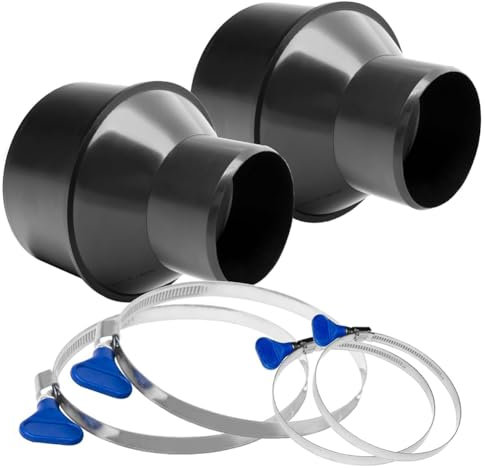 GREOHNMPAW Hose Cone Reducer, Stainless Steel, 4 Inch Inner Diameter, 2-9/32 Inch Inner Diameter, Reducer, Hose Fitting