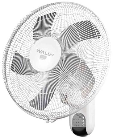 Dimensione Elettronica S.R.L. WALL 40 EV108 VENTILATORE A PARETE Ø40CM E TELECOMANDO FUNZIONE SLEEP CON OSCILLAZIONE