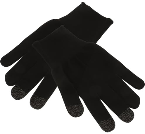 Operitacx Atmungsaktive und Schweißhemmende Handschuhe zum Radfahren aus Nylon Leichte Rutschfeste Fahrradhandschuhe für Sommerliche Outdoor Sportarten in Schwarz