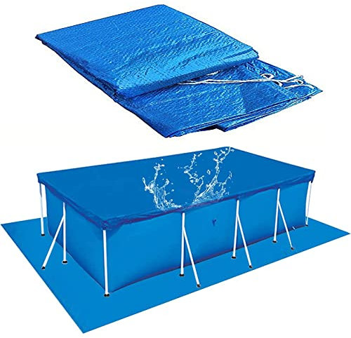 MYRDBT Cobertor Solar para Piscinas, Cubierta Solar para Piscina, Lona Impermeable Cuadrada Plegable, Protector de Suelo, tapete y Cubierta para Piscinas, Piscinas Infantiles, 230/260/300/410/460 cm