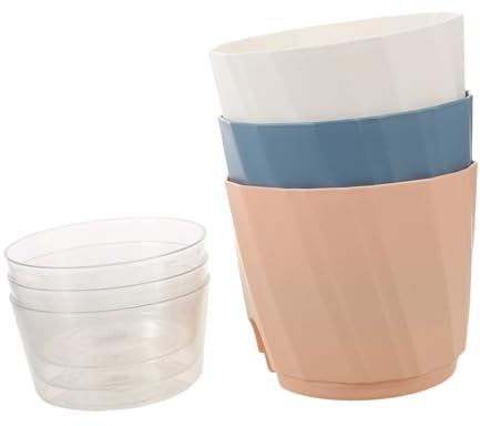 Pot à Arrosage Automatique 3 Pièces en Plastique pour Plantes D’intérieur