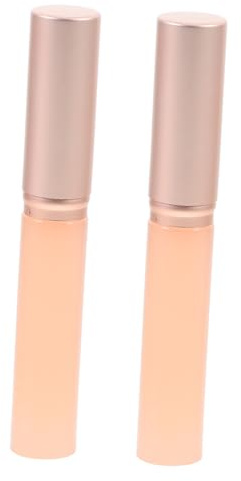 LALADEFIEE 2 Stück Packung Silikon Lippenapplikator mit Deckel für Präzises und Komfortables Auftragen Runder Kopf aus Kunststoff für Tägliches Make Up