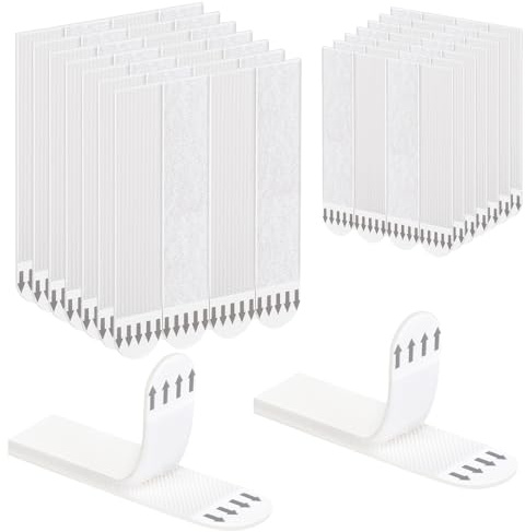 GDSZ LAERSI Command Picture Hanging Strips 36 Pairs (72 Strips) Removable Adhesive Hook and Loop Wall Strips, Frame Stickers No Nails for Home Decor Wall Posters Damage Free Hanging Picture Hangers