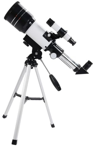 BUGUUYO Telescopio Rifrattore Professionale 150X 70Mm con Treppiede in Lega di Alluminio e Clip per Telefono Monoculare da Esterno per Osservazione Stelle e Portatile per Viaggi e