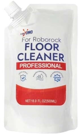 Limpiador De Pisos De 500 Ml: Compatible Con Roborock/OMO Robots Aspiradores Y Aspiradores En Seco Y Húmedo - Fórmula De Limpieza Profunda(1 bag)