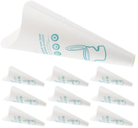 ifundom Embudo Urinario Femenino Desechable de Papel 12 Unidades, Embudo de Orina Portátil E Hidrofóbico para Viajes y Camping, Accesorio Práctico para Mujeres, Embarazadas y Actividades