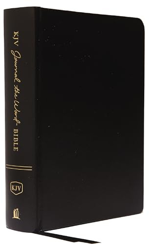 KJV Journal the Word Bible: Reflect, Journal or Create Art Next to Your Favorite Verses (Black Hardcover, Red Letter, Comfort Print: King James Version Holy Bible)