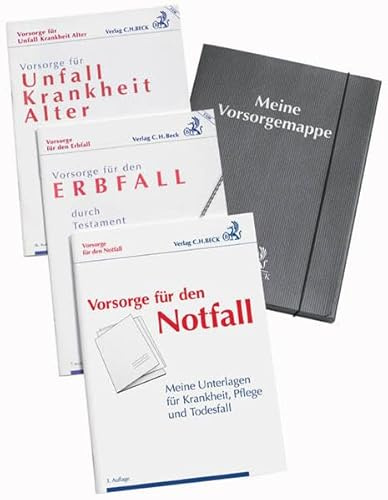 Meine Vorsorgemappe: Meine Unterlagen für Krankheit, Pflege und Todesfall: enthält: Vorsorge für den Notfall, Vorsorge für Unfall, Krankheit und Alter und Vorsorge für den Erbfall