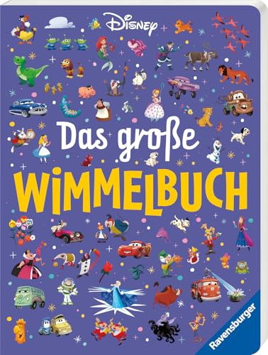 Disney: Das große offizielle Wimmelbuch nach dem bekannten Prinzip von Sachen suchen - Pappbilderbuch ab 2 Jahren - Bilderbuch zu beliebten Disney-Welten