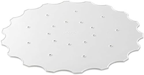 Stöckli Silikoneinlage zu Dörrgitter aus BPA-Freiem Silikon, in der Farbe hellgrau, für stark saftendes Gemüse oder Früchte, 2 Stück, Durchmesser: 31 cm, 0070.02