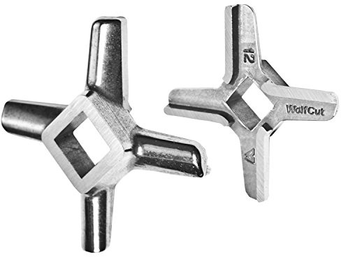 WolfCut Couteau inox Croix Taille 10 & 12 – pour hachoir à viande reber type n.12el9501 N, Alexandre, Bartscher fw80,12sqo réseau, GASTROBACK 41402