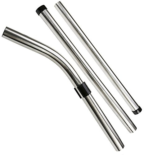 First4Spares Universal Chrome Extension Wand Tubes with Bent Handle for Upright & Canister Vacuum Cleaners - 1 1/4 (32mm)