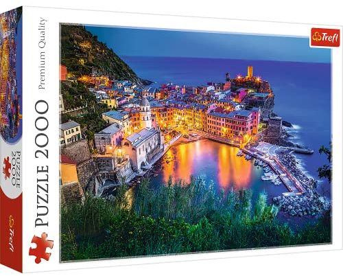 Trefl - Puzzle 2000 Teile, Vernazza bei Einbruch der Dunkelheit, in Italien