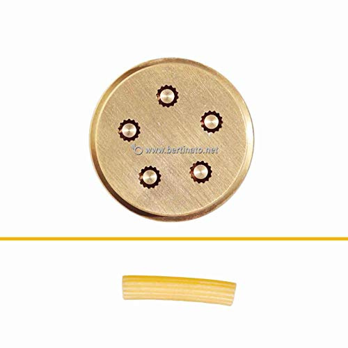 Trafila in bronzo per Maccheroni Rigatoni da 8mm per macchina pasta fresca professionale VIP/2 2,8kg e VIP4 4kg e compatibile FIMAR MPF 2,5 e MPF 4