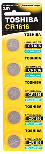 Toshiba Lot de 5 piles bouton CR1616 au lithium 3 V