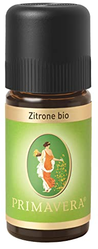 PRIMAVERA Ätherisches Öl Zitrone bio 2 x 10 ml - Aromaöl, Duftöl, Aromatherapie - erfrischend, konzentrationsfördernd, aufmunternd - vegan