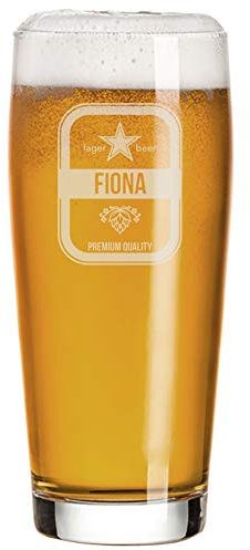 Amikado Verre à bière gravé prénom - Star (Verre)