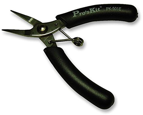 4 Micro Long Nose Pliers, Overall Length 100mm, Plier Style Long Nose, Handle Type Smooth Soft Grip, Jaw Type Long Nose, Length 4