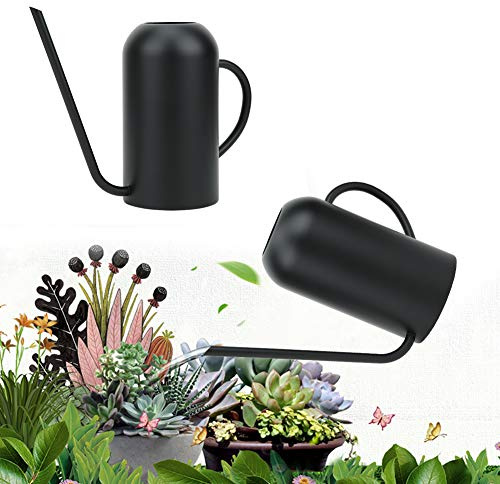 1,5L Edelstahl Wässerkanne mit langem Ausguss, ergonomischer Griff für bequemes Halten, präzise Wasserkontrolle im Garten, robuste Materialqualität für Lange Lebensdauer