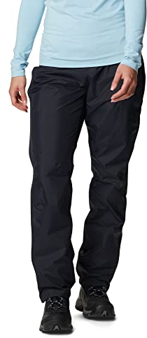 Columbia Women's Pouring Adventure 2 Pant Waterproof Rain Trousers, Black, Size M/R