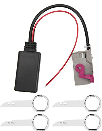 Akozon Auto Bluetooth Adapter, Bluetooth Audio Adapter Bluetooth Aux-in Anschluss AUX-IN-Kabel Auxiliary Audio Cable für A3 A4 A6 A8 TT R8 RNS-E 32Pin