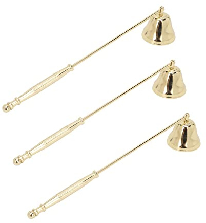 Candle Snuffer, 3pcs Wick Flame Extinguisher Candle Extinguisher Candle Put Out Tool Hinged Candlesnuffers Wick Snuffer Candle Accessory for Putting Out Candle Flame Safely