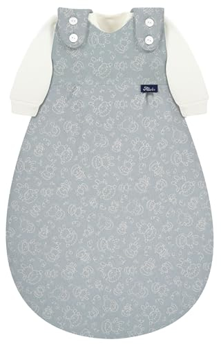 Alvi Baby-Mäxchen Original (3-teilig) | Außensack + 2 Innensäcke | mitwachsender, atmungsaktiver Babyschlafsack | birnenförmig für Strampelfreiheit | 100% Baumwolle | für Sommer & Winter