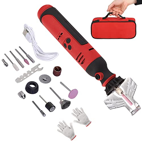 Elektrisches Kettensägen Schärfgerät,Kabellos USB Kettensägenschärfer Chainsaw Sharpener Mini Kettenschleifer,zum Schleifen von Ketten, Polieren von Holzjade