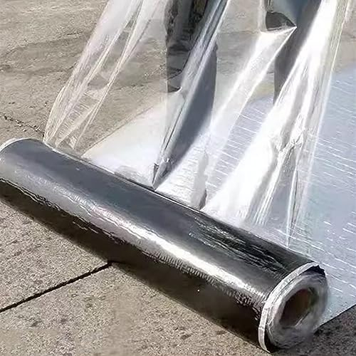 FENGSHOUU Aluminium Wasserdichtes Klebeband Butylband Dachpappe Selbstklebend Bitumenband Reparatur-klebeband,zum Abdichten und Befestigen im Pool Loch Rohr Dach Wohnmobil Bad (1x10m)