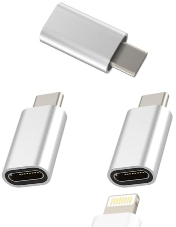 Adattatore Ricarica Lightning Femmina A USB C Maschio (3 Pack)Cavo Jack Tipo C Accessori IPhone Adapter Per Apple Caricabatterie Connettore Spinotto Type-c Compatibile Per Samsung Adattatori 092-L-tp