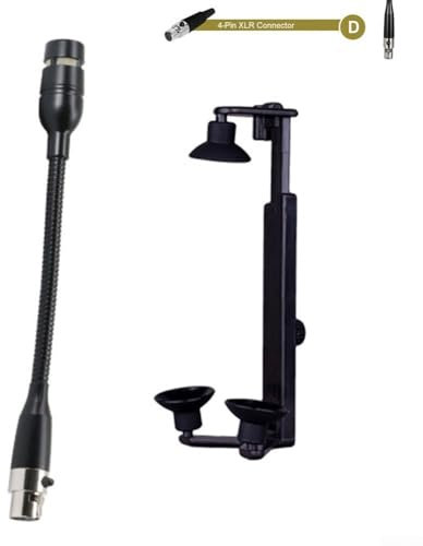 Zoegneer B05D 4-pin XLR Guitar Clip Kit Professional Microphone Clip Holder For Acoustic Guitars(D)