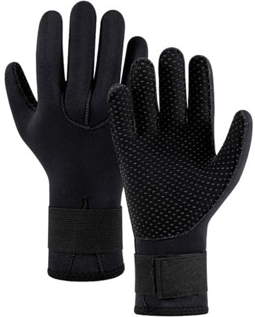 RPFROP Neoprenanzug-Handschuhe, Neopren, Tauchhandschuhe, 5 mm, Surf-Handschuhe für Herren und Damen, thermisch, rutschfest, flexibel, Wasserhandschuhe