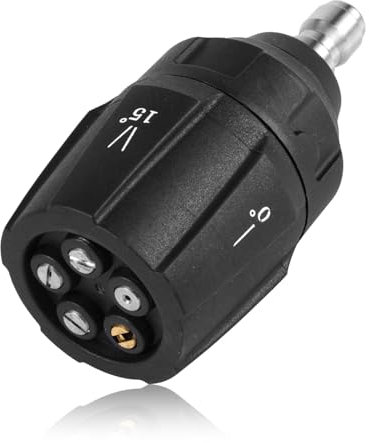 Buse Haute Pression 5 en 1, Connecteur Rapide 1/4 Pouce Embouts de Nettoyeur Haute Pression Réglables Buse Turbo Rotative pour Nettoyeur Haute Pression pour Jardin Animal Rue Voiture Nettoyage