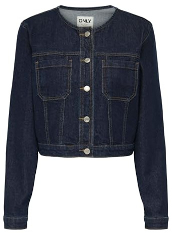 ONLY Jacket Onljoana LS DNM-Giacca Mae, Blu Jeans Scuro, x_l Donna