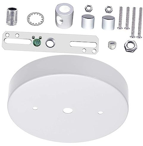 FIXOSHEE Piastra Copertura per in Staffa per Lampade da Kit per Luci Pendenti Facile Installazione per Plafoniere Sostituzione