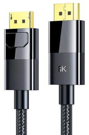 GMBYLBY Displayport 1.4 Extension Cable Male To Cord 8K@60Hz 4K@144Hz 2K@165Hz