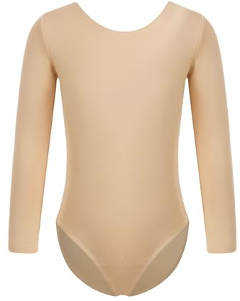 Sinleey Mädchen Kinder Ballettanzanzug Klassisches Ballett Gefüttert Mit Fleece Lange Ärmel Warmer Body Winter Trainingsoutfit Tanzbekleidung