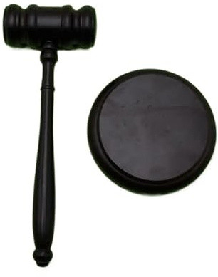 Martelli da giudice in legno, Martello Da Giudice In Legno Con Base Nera for Processi Aste E Avvocati