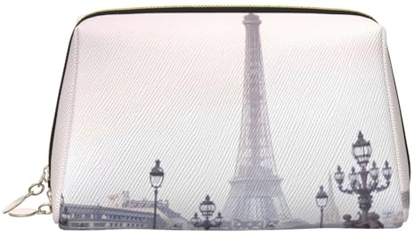Large Eiffel Tower Printed Cosmetic Bag Portable Cosmetic Storage Bag Suitable for Travel and Business Trips