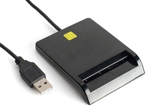 PintoHardware Lector de Tarjeta DNIe 3.0/4.0 y Tarjetas Inteligentes USB‑A – Certificado Digital FNMT, Firma Electrónica ISO 7816 Plug & Play Compatible con Windows 10/11, macOS y Linux