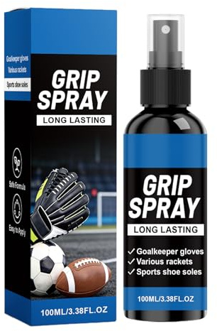 Football Grip Spray - Colle Pour Gants Longue Durée 100 Ml | Gants Spray Collant | Liquide Collant Antidérapant | Pour Les Raquettes De Football, De Golf, De Volley-ball, De Baseball, De Bowlin
