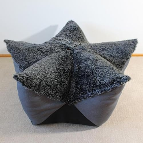 Kronenkissen/Hundekissen 'BullyPlush - anthrazit' (M ohne Füllung (nur Hülle) Durchmesser 85 cm)