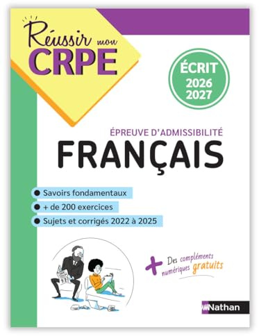 Réussir mon CRPE Français épreuve d'admissibilité écrit 2026