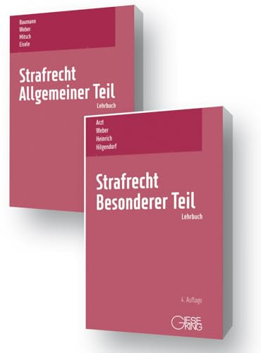 Buchpaket Strafrecht, Allgemeiner Teil (Baumann/Weber/Mitsch/Eisele), 13. Aufl. 2021 und Strafrecht, Besonderer Teil (Arzt/Weber/Heinrich/Hilgendorf), 4. Aufl. 2021