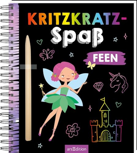 Kritzkratz-Spaß Feen: Kreativer Kratzelspaß mit Malideen und Holzstift für Kinder ab 5 Jahren