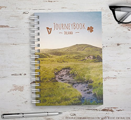 Reisetagebuch Irland zum Selberschreiben /als Abschiedsgeschenk DIN A5 | Mit animierenden Aufgaben & Challenges und Reise-Zitaten, 70 Seiten Naturpapier inkl. Schutzcover, Made in Germany