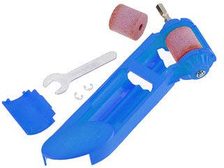 TuToy Portable Corundum Grinding Wheel Drill Bit Sharpener For Electric Drill With Extra Stone - Blue