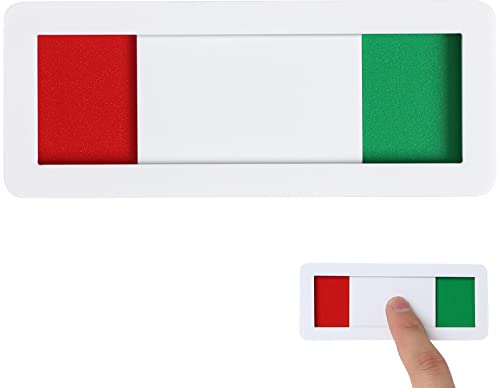 ULTECHNOVO Schild Nicht Stören Datenschutzschild Datenschutz- Schieberegler- Türanzeige Vakant Besetztes Türschild für Home Office Toilette Conference Hotels Hospital (4 X 10 Cm)