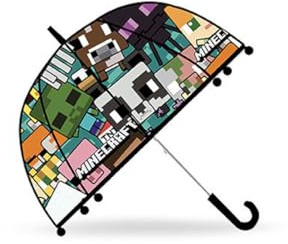 Kids Euroswan Regenschirm, Glockenschirm 46 cm, Minecraft
