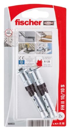 Fischer 090933 FH II 10/10 S K NV Hochleistungsanker 10 mm 1 Set